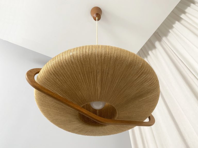 Ceiling Lamp Pendant Lamp Teak Sisal By Temde Leuchten