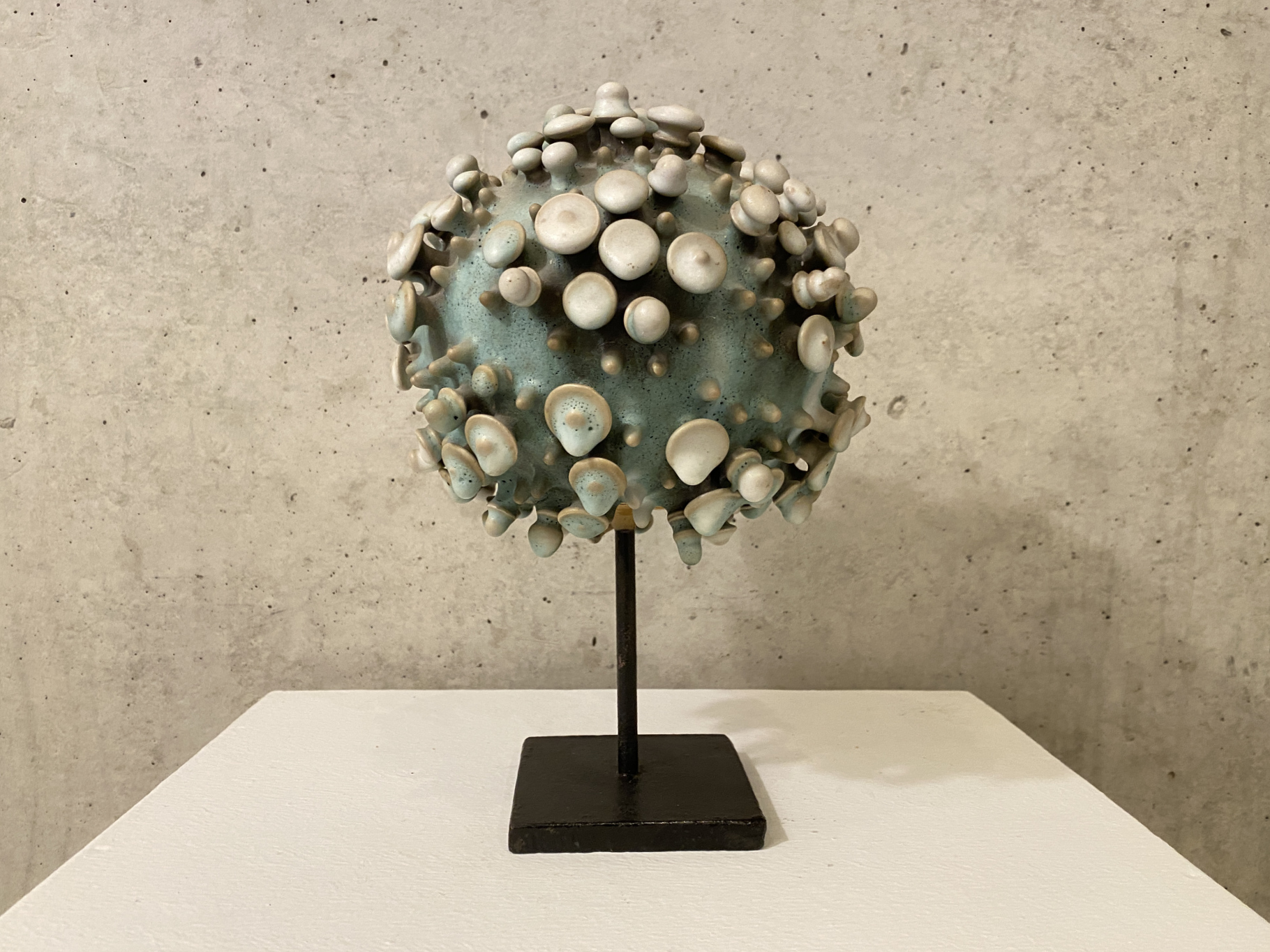 "Spike" Plastic, Sculpture, Ceramic, Unique Piece, by Wilhelm & Elly Kuch, 1970s