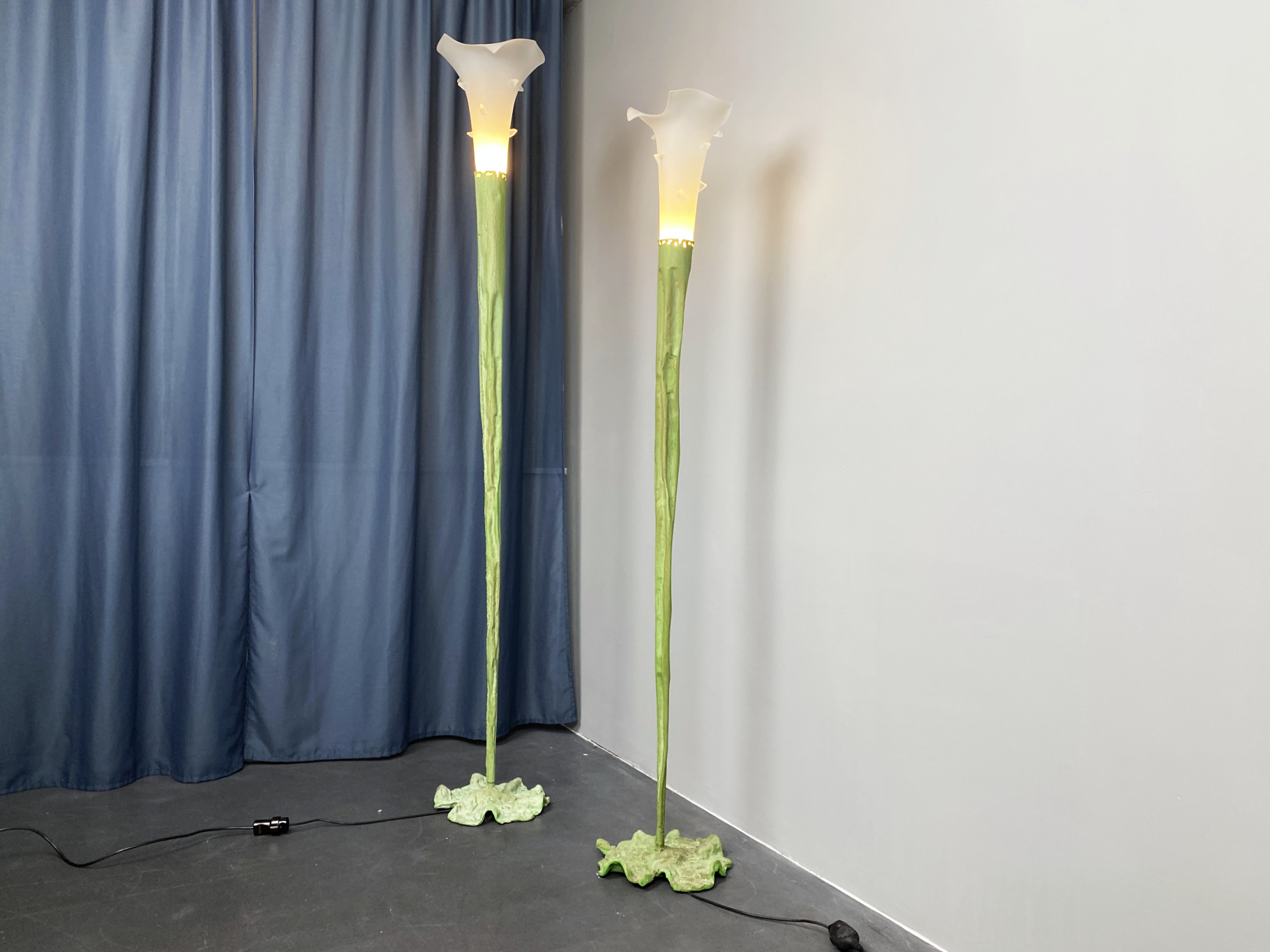 2x Stehlampe, von Bohuslav Horak Edition Anthologie Quartett, Tschechien, 1990er